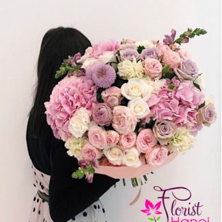 Birthday pink flowers for girlfriend